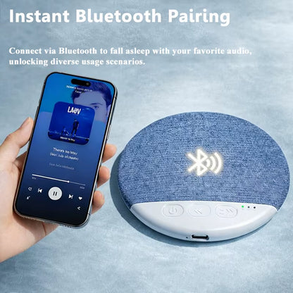 Mini Sleeping Bluetooth Speaker Nature Sound White Noise Soundbar Wireless MP3 Music Player Ultra Thin Timed Shutdown Audio Pla